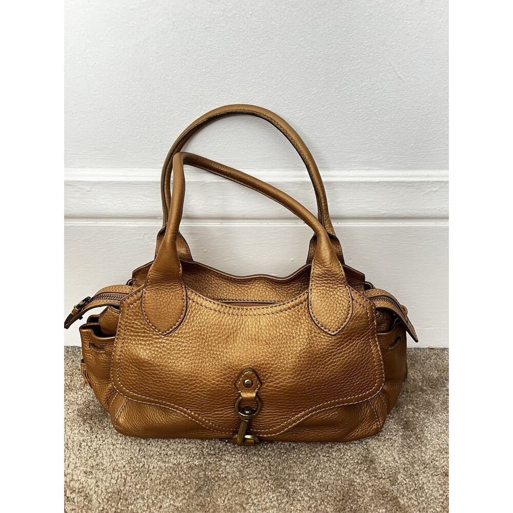Cole Haan leather satchel purse Brown Village Work Office Professional Business